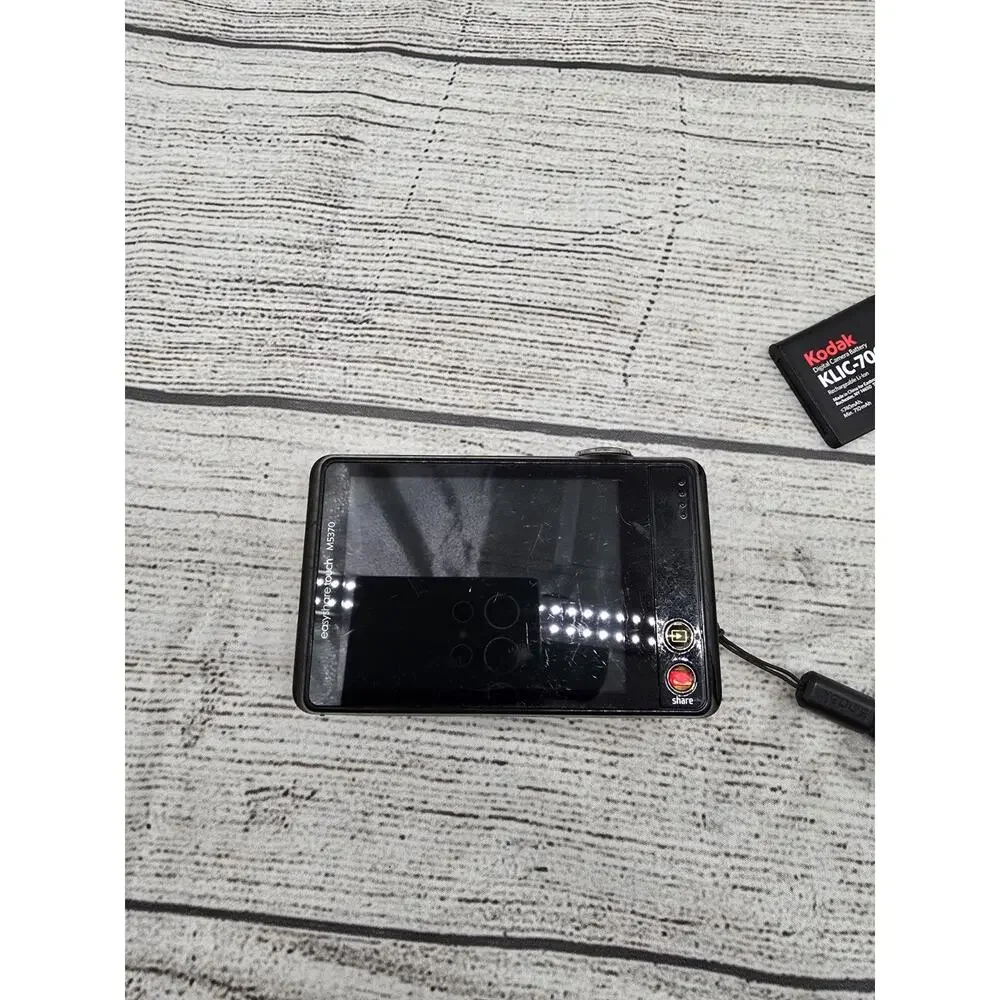 Kodak EasyShare M5370 Touch Digital Camera Tested & Works Touch CRACKED SCREEN